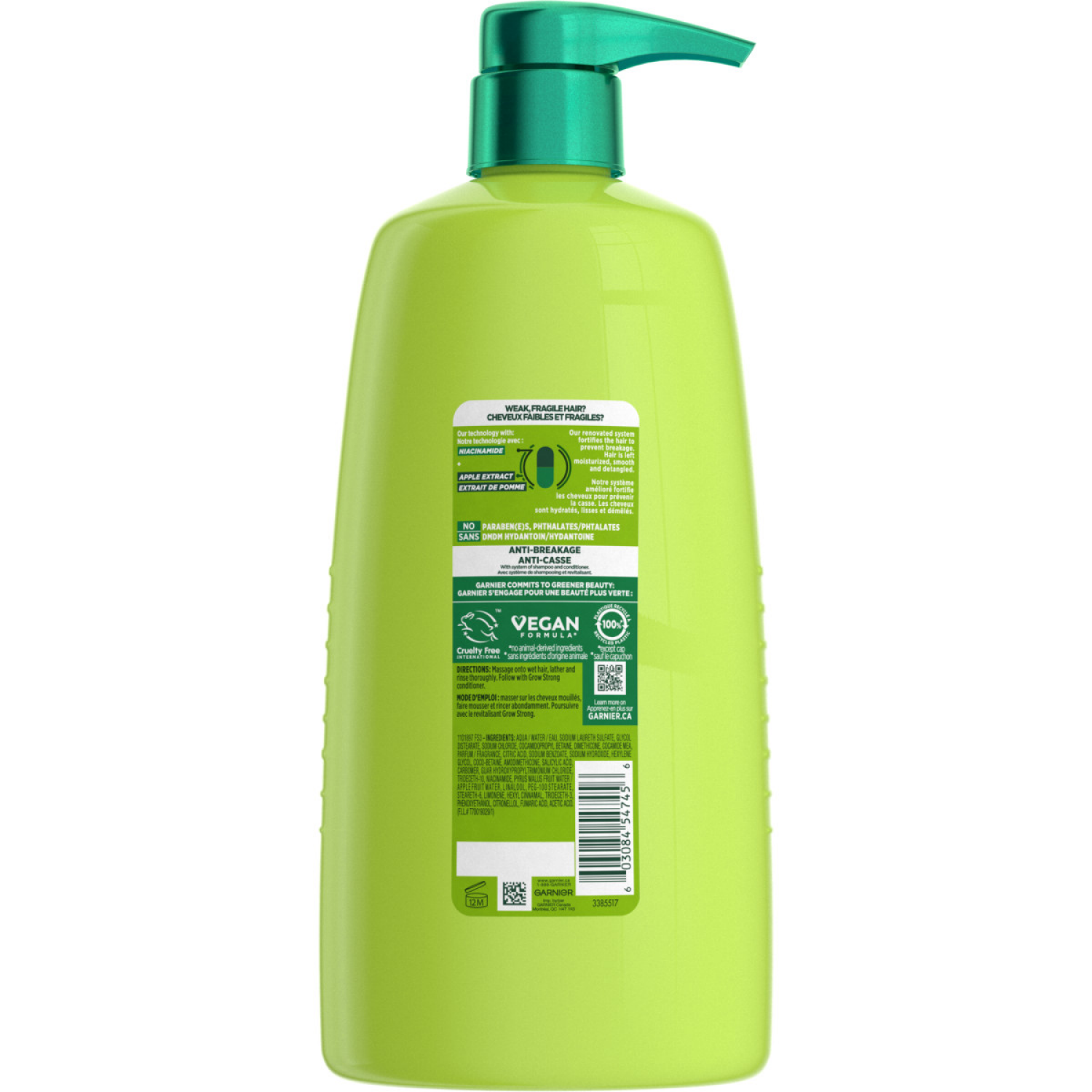slide 2 of 3, Garnier Grow Strong Shampoo - 33.8 FZ, 33.8 fl oz
