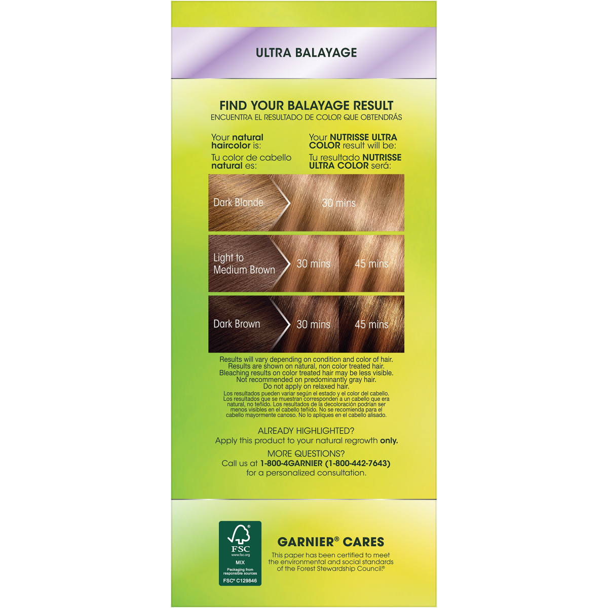 slide 3 of 4, Garnier Ultra Color Blond Balatage Bleach Kit, 1 ct