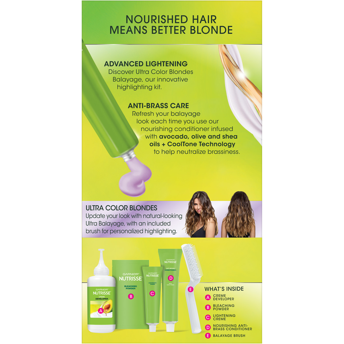 slide 5 of 6, Garnier Ultra Color Blond Balatage Bleach Kit, 1 ct