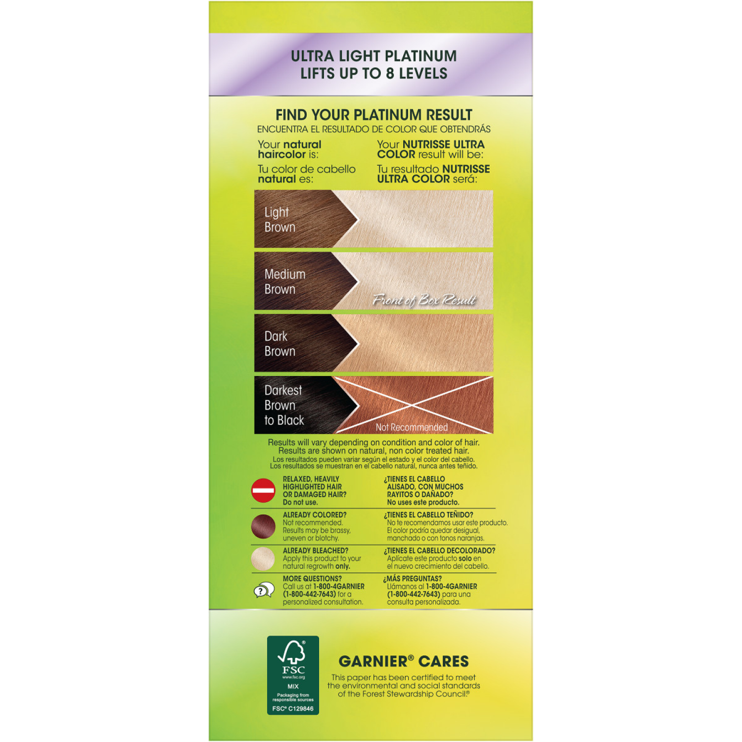 slide 4 of 6, Garnier Hair Color Ultra Light Platinum, 1 ct