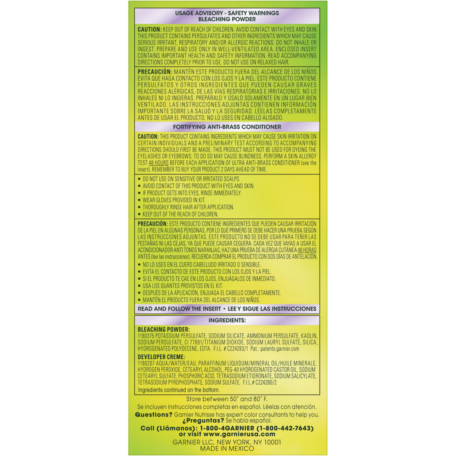 slide 5 of 6, Garnier Hair Color Ultra Light Platinum, 1 ct