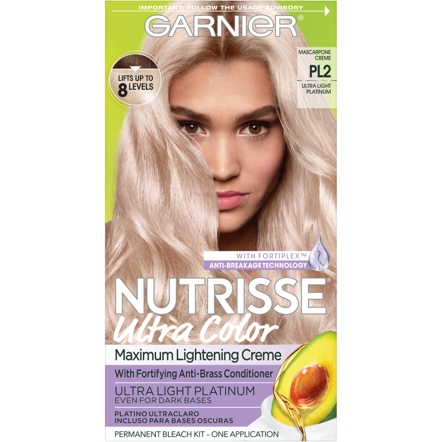 slide 1 of 6, Garnier Hair Color Ultra Light Platinum, 1 ct