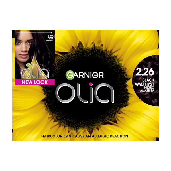 slide 12 of 25, Garnier Olia Oil Powered Permanent Hair Color Bold Collection 2.26 - Black Amethyst - 1 kit, 1 ct