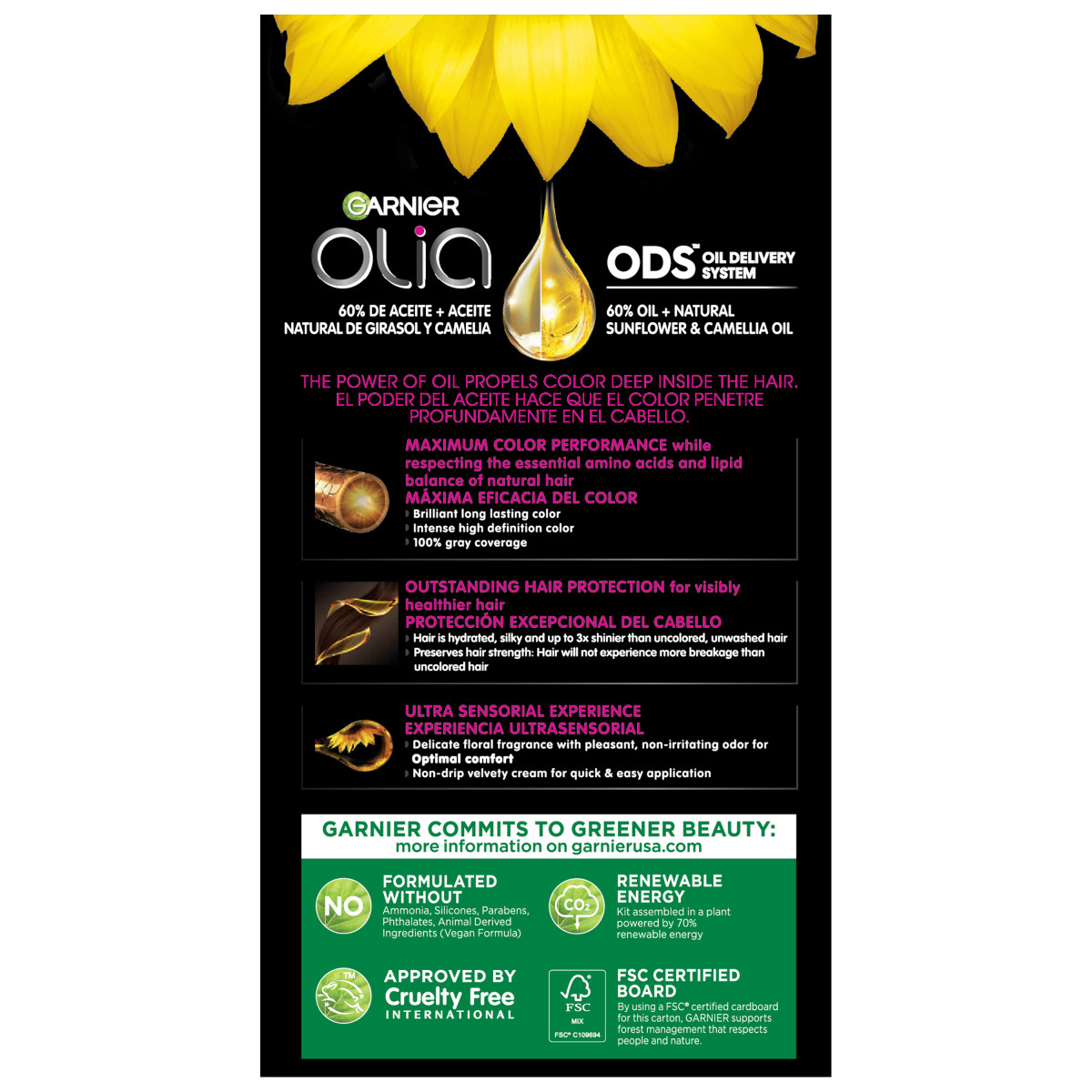 slide 7 of 25, Garnier Olia Oil Powered Permanent Hair Color Bold Collection 2.26 - Black Amethyst - 1 kit, 1 ct