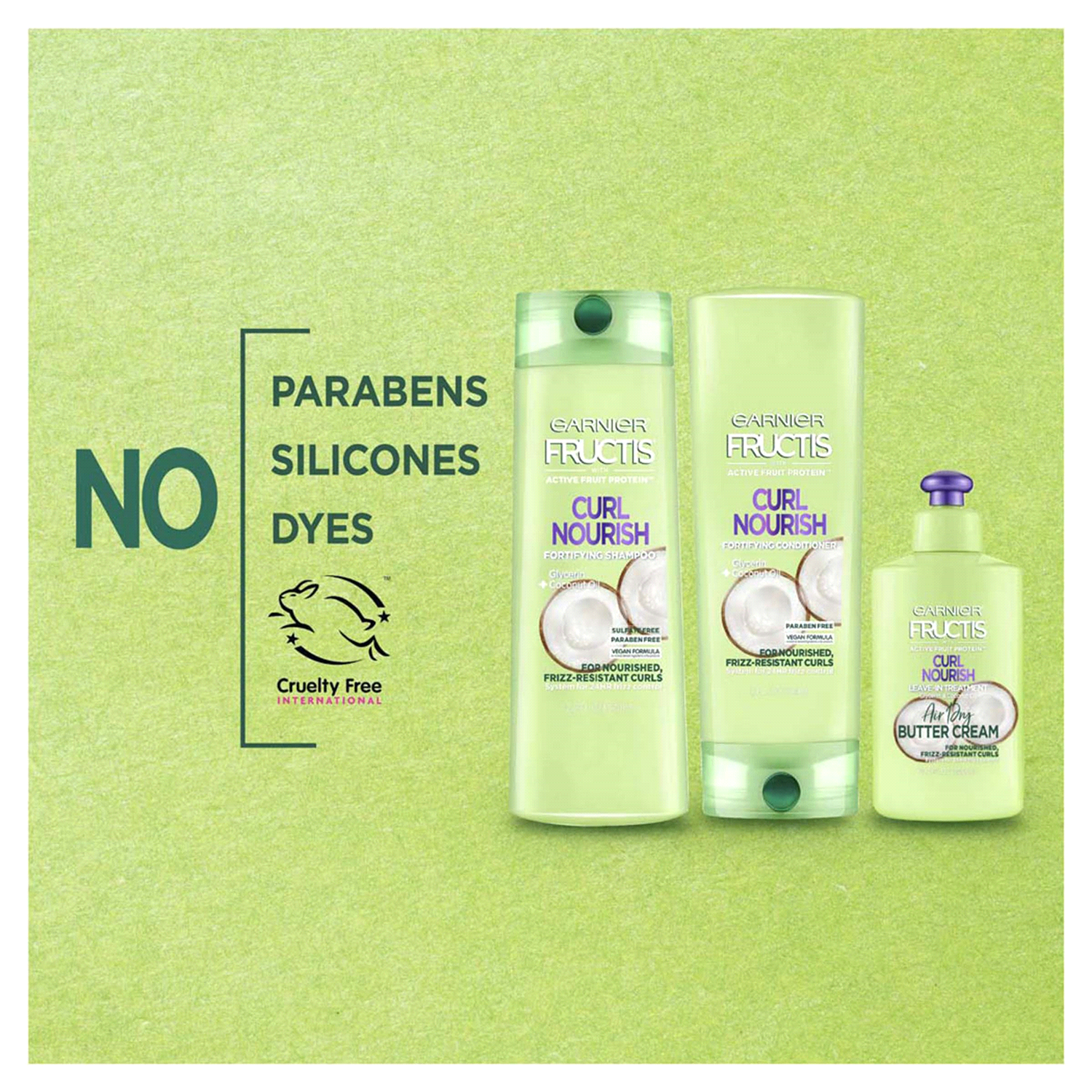 slide 5 of 5, Garnier Sulfate-Free Curl Nourish Moisturizing Shampoo 22 fl oz, 22 fl oz