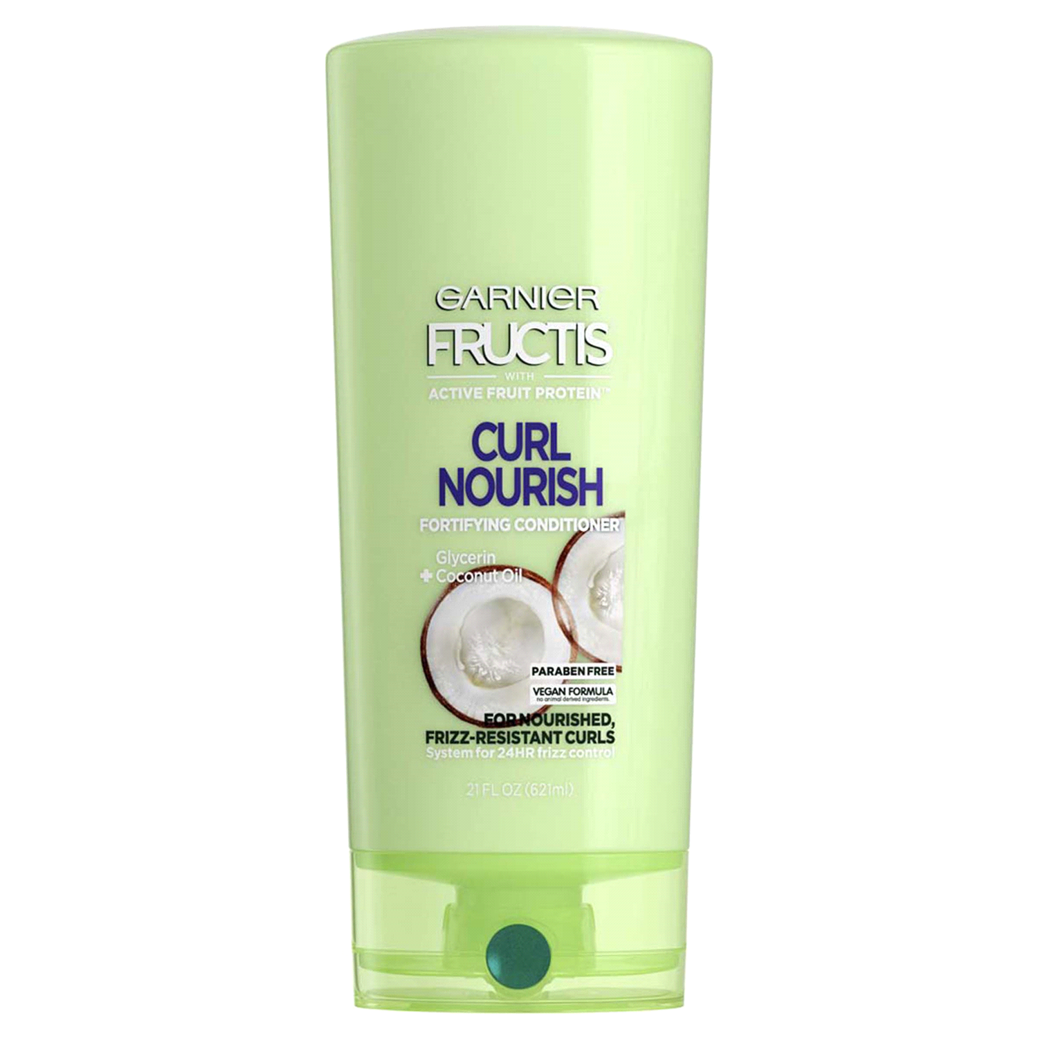 slide 1 of 5, Garnier Curl Nourish Conditioner, Glycerin/Coconut Oil, 21 oz