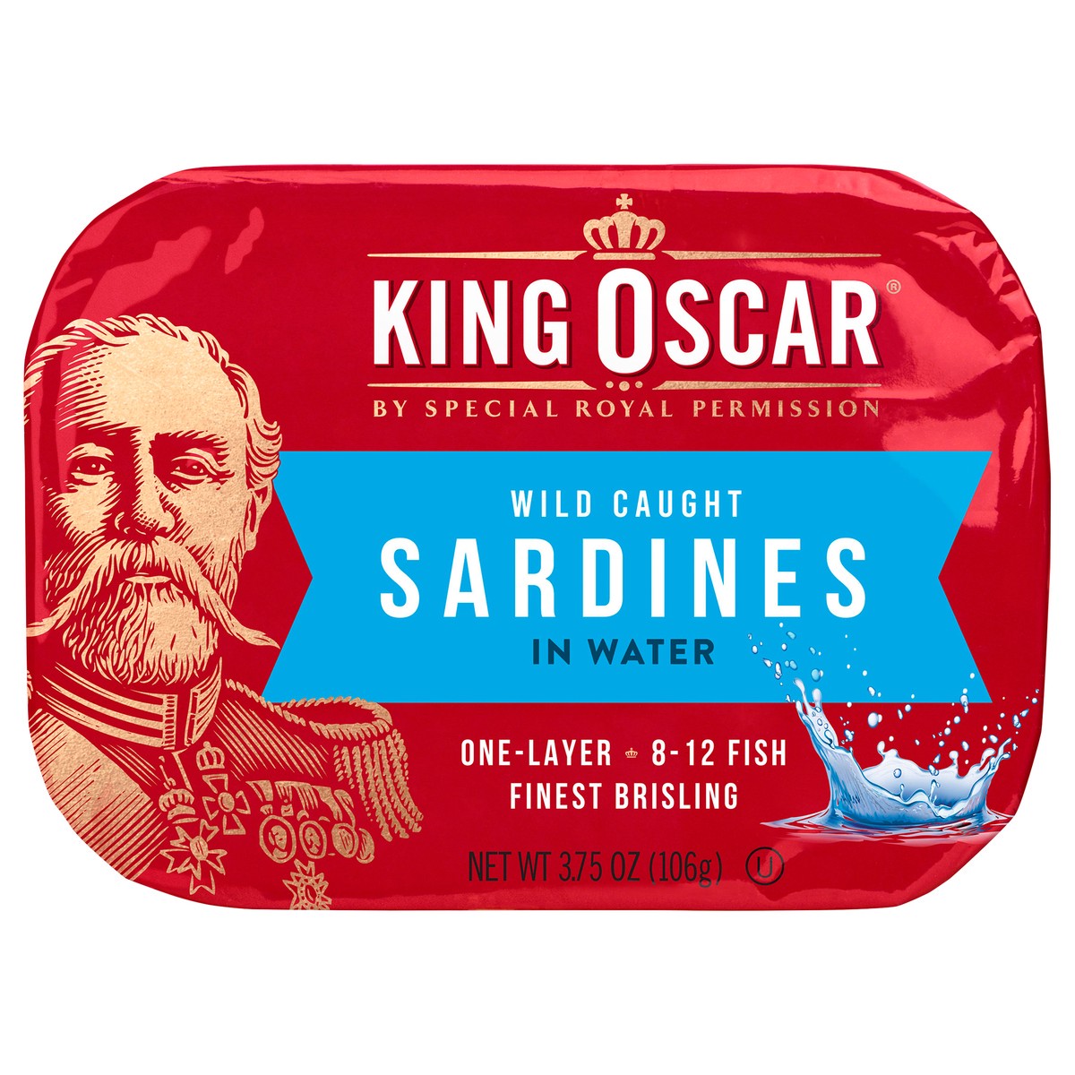 slide 6 of 6, King Oscar Sardines 1-Layer Spring Water 3.75 ounces, 3.75 oz