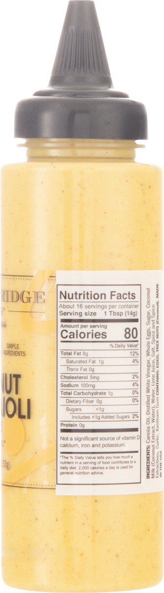 slide 5 of 13, Terrapin Ridge Farms Squeeze Coconut Curry Aioli Garnishing Sauce 8.25 oz, 8.25 oz