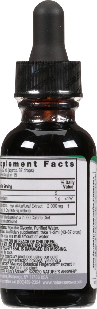 slide 5 of 9, Nature's Answer Nettle Extract 1 fl oz, 1 fl oz