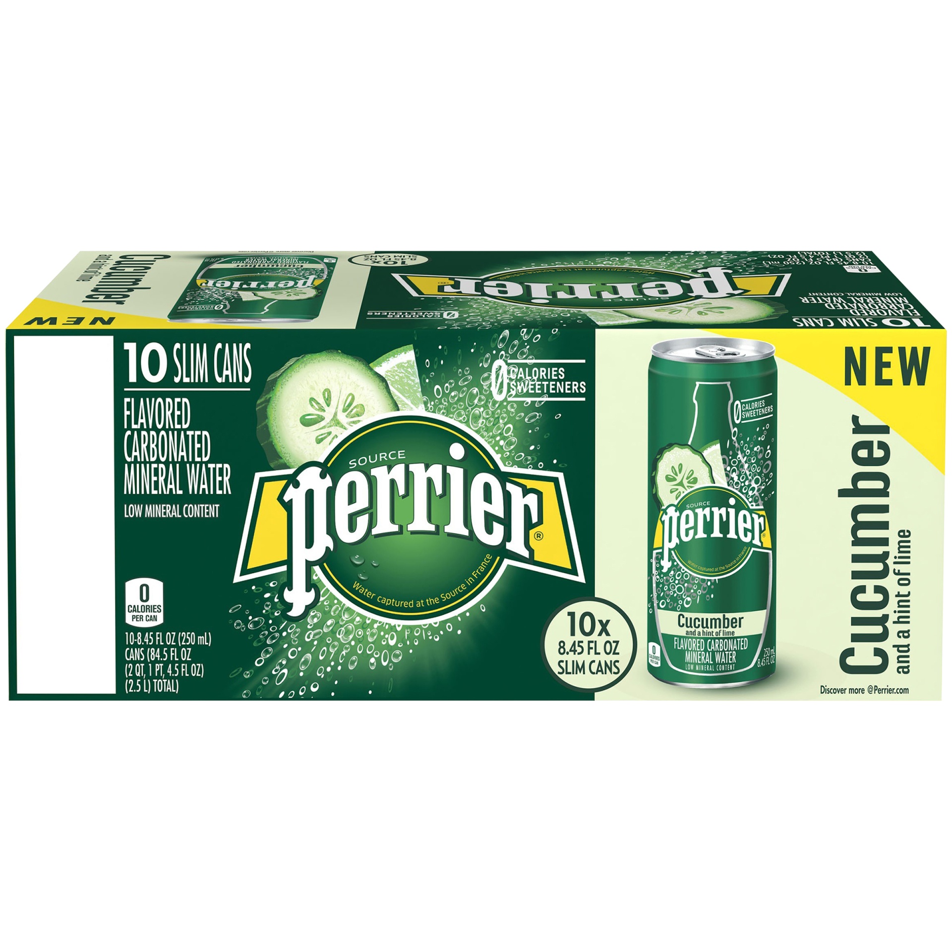 slide 5 of 7, Perrier Cucumber Lime Sparkling Water, 84.5 fl oz