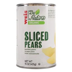 Weis Organics Organic Sliced Bartlett Pears In 100% Pear Juice From Concentrate