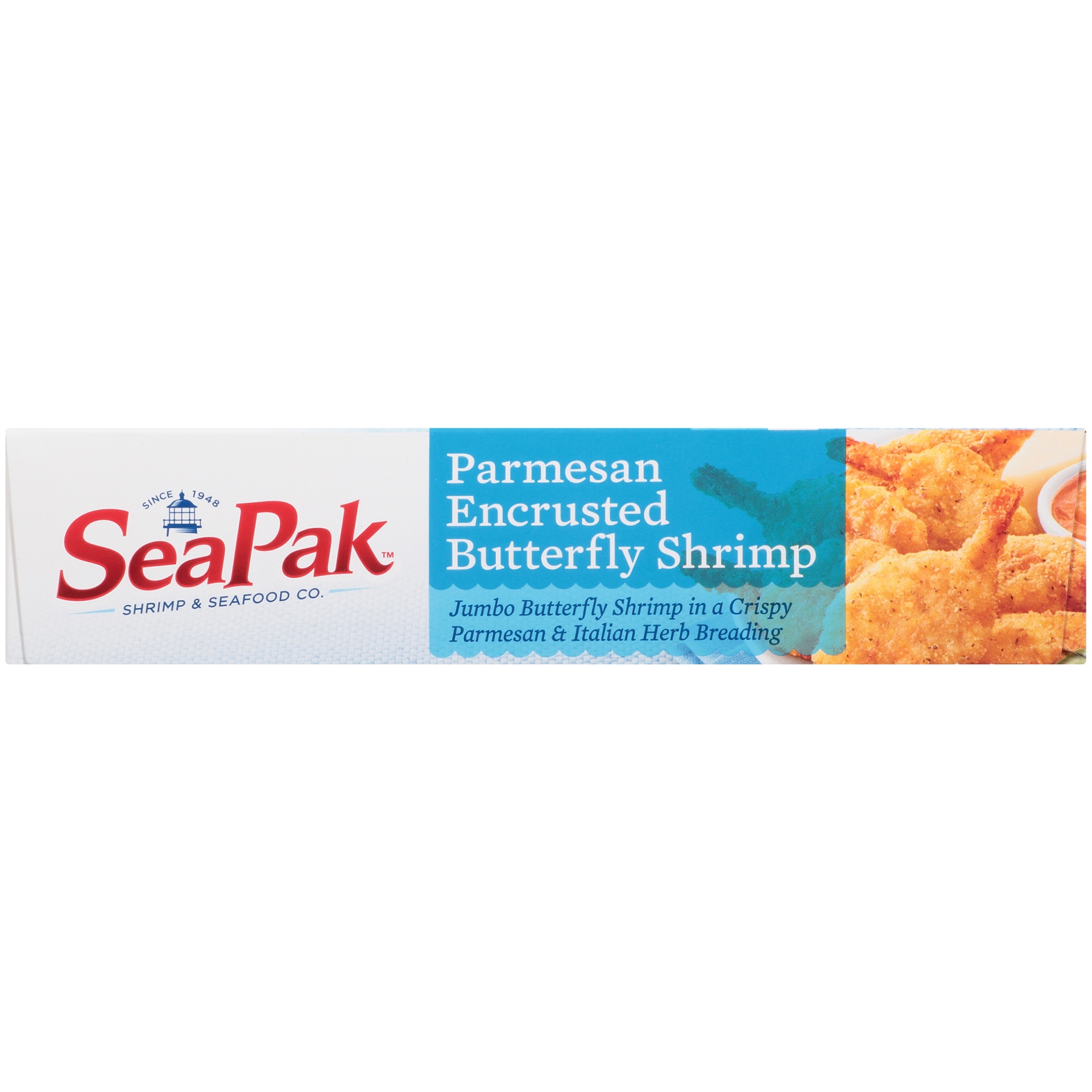 slide 4 of 8, SeaPak Shrimp & Seafood Co. Parmesan Encrusted Butterfly Shrimp with Bonus Tomato Romano Sauce 18 oz. Box, 18 oz