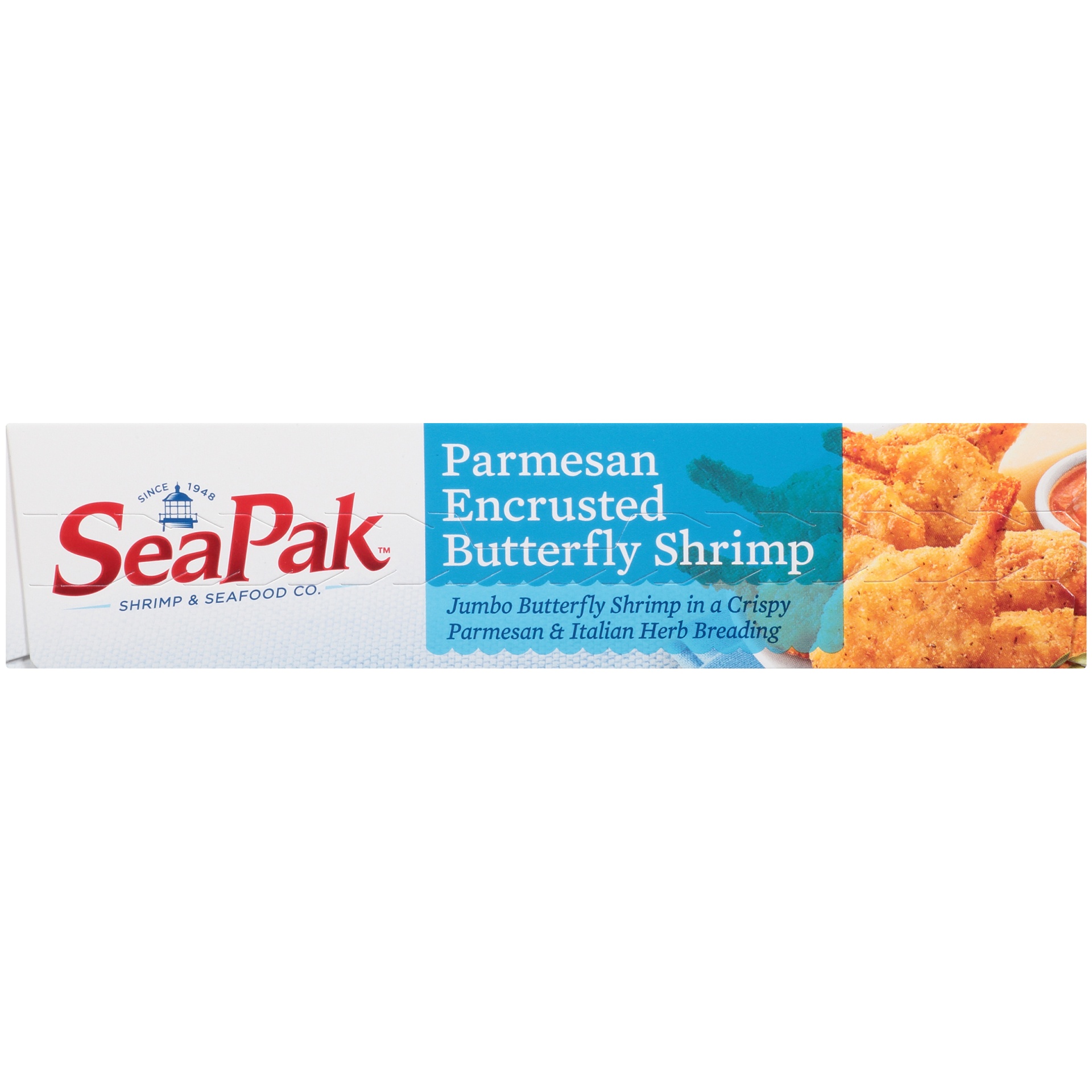 slide 5 of 8, SeaPak Shrimp & Seafood Co. Parmesan Encrusted Butterfly Shrimp with Bonus Tomato Romano Sauce 18 oz. Box, 18 oz