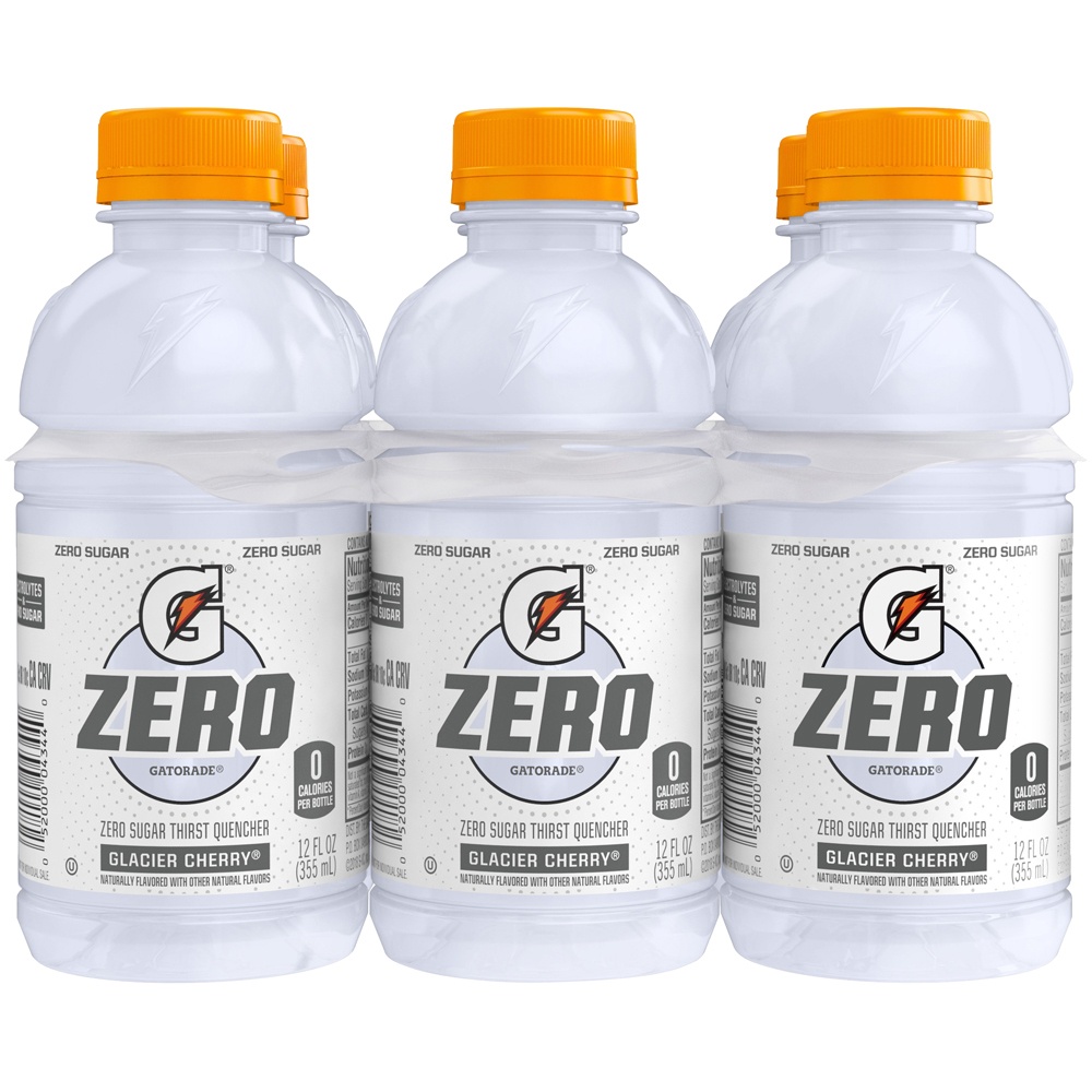 Gatorade Zero Zero Sugar Thirst Quencher Glacier Cherry Naturally ...