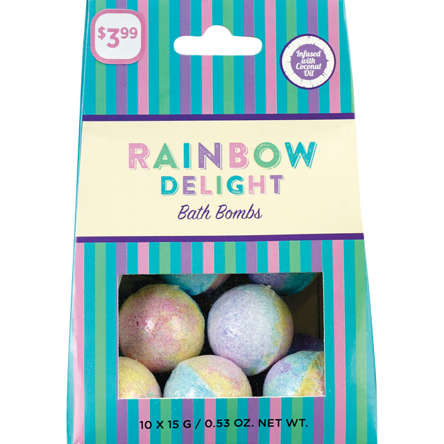 slide 1 of 1, Rainbow Delight Bath Bomb Bag, 1 ct