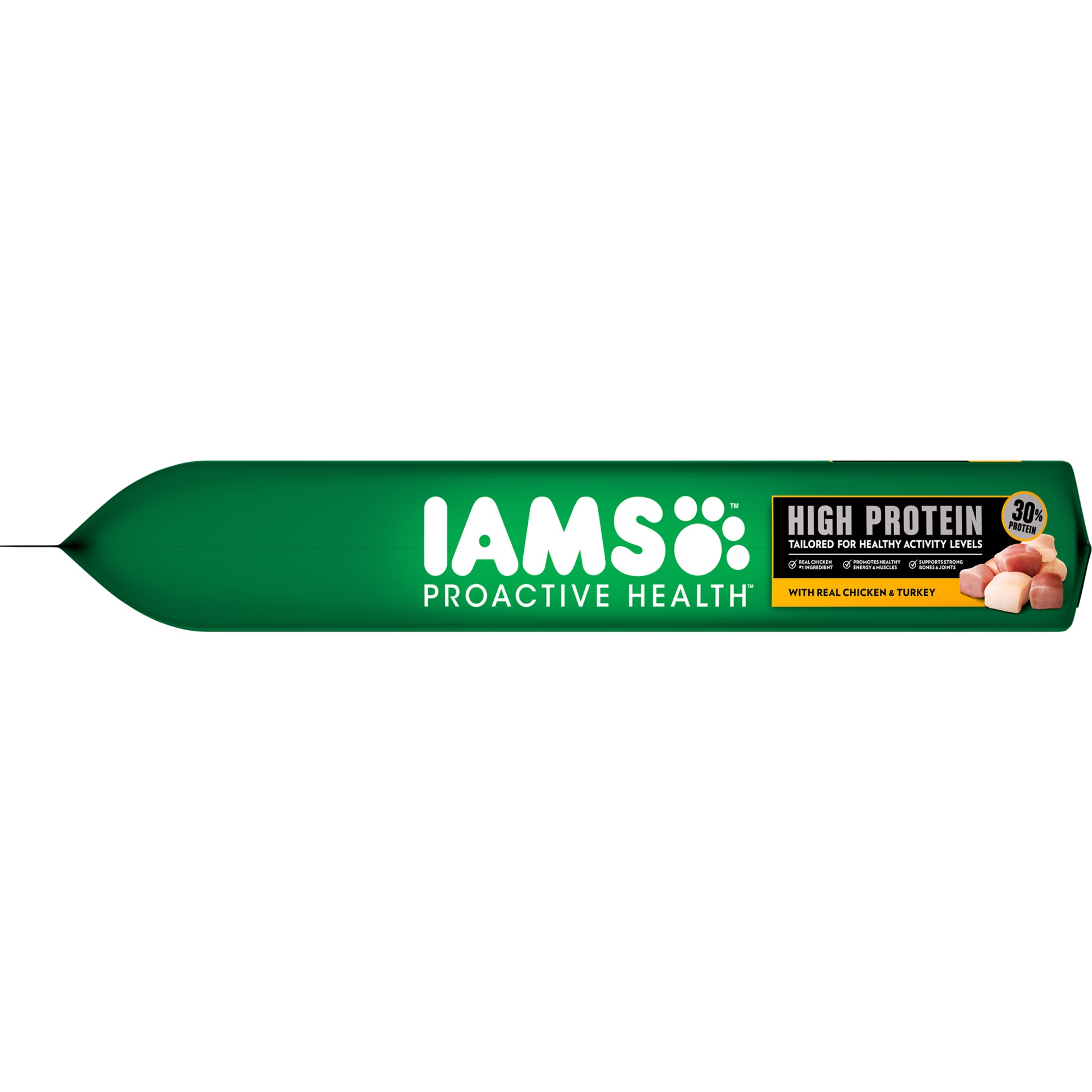 slide 4 of 9, IAMS Proactive Health Adult Dry Dog Food, High Protein Recipe with Real Chicken and Turkey, 22 lb