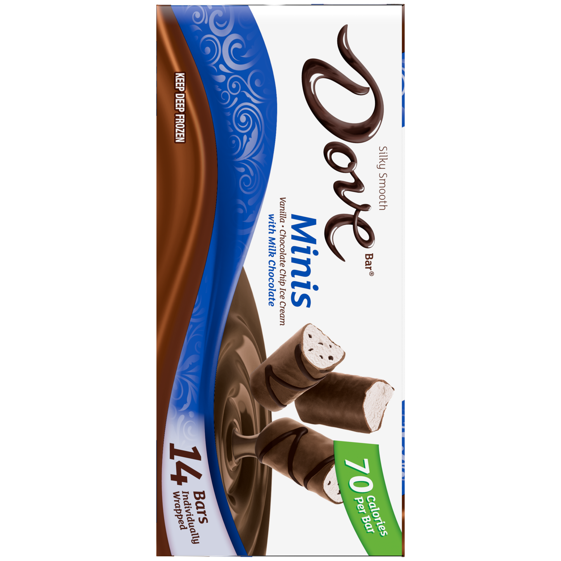 slide 2 of 4, Dove Minis Vanilla Ice Cream+Milk Chocolate Coating 14-Pack, 10.50 fl oz