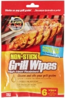 slide 1 of 1, Grate Chef Nonstick Grill Wipes, 6 ct; 4 in x 3 in