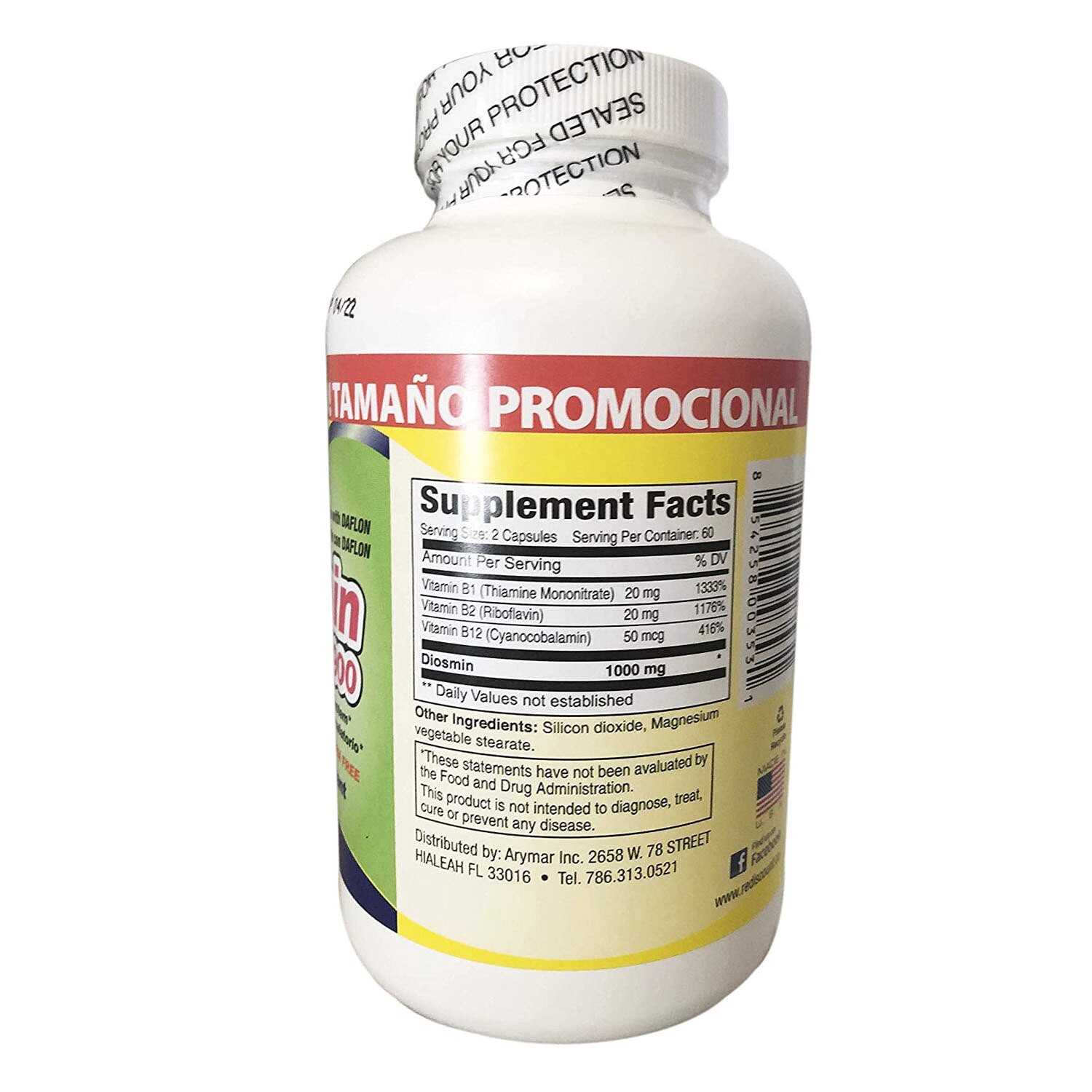 slide 2 of 3, ARYMAR Ary Diosmin Plus 900 120 Caps, 120 ct