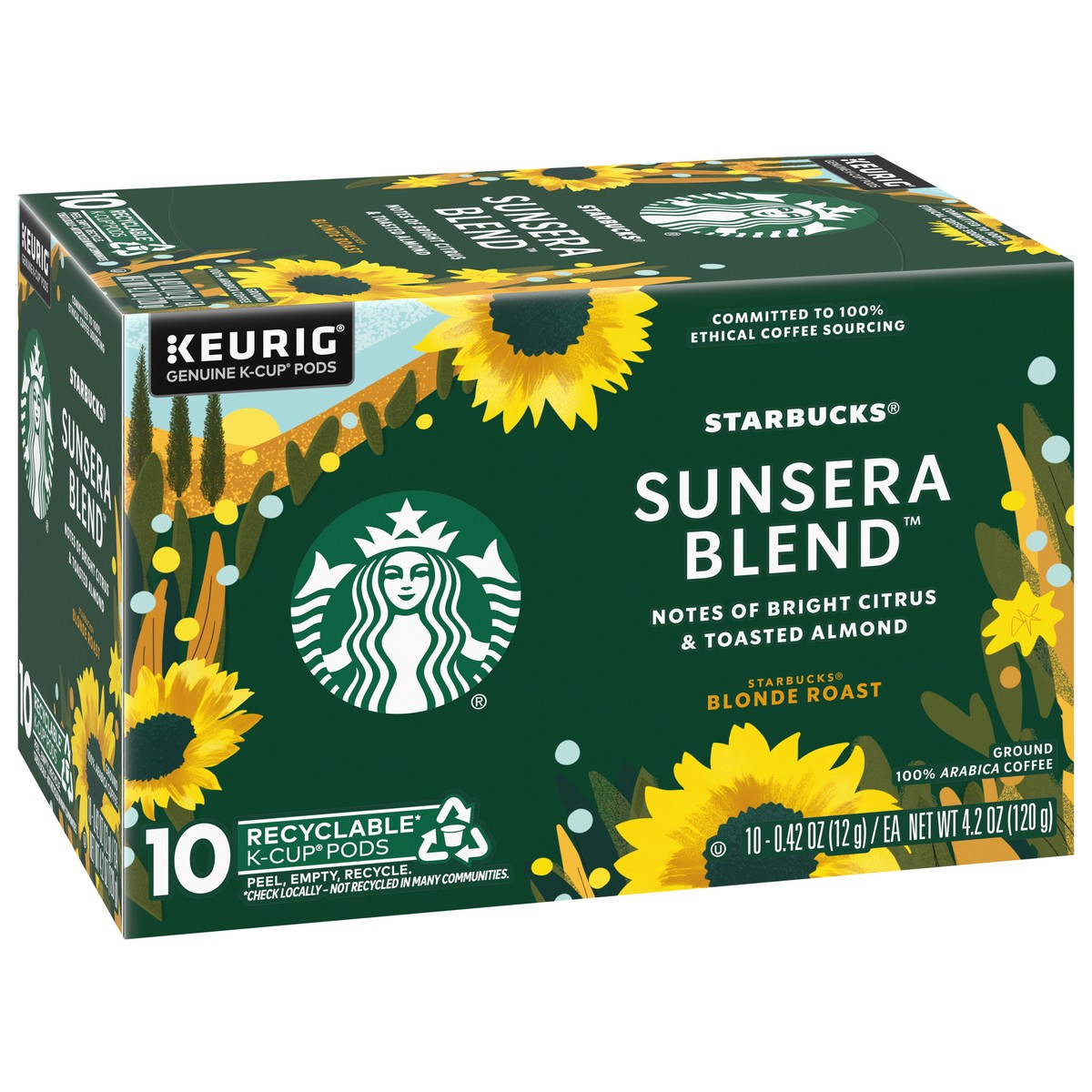 slide 2 of 4, Starbucks Blonde Roast Ground Sunsera Blend Coffee 10 ea, 10 ct