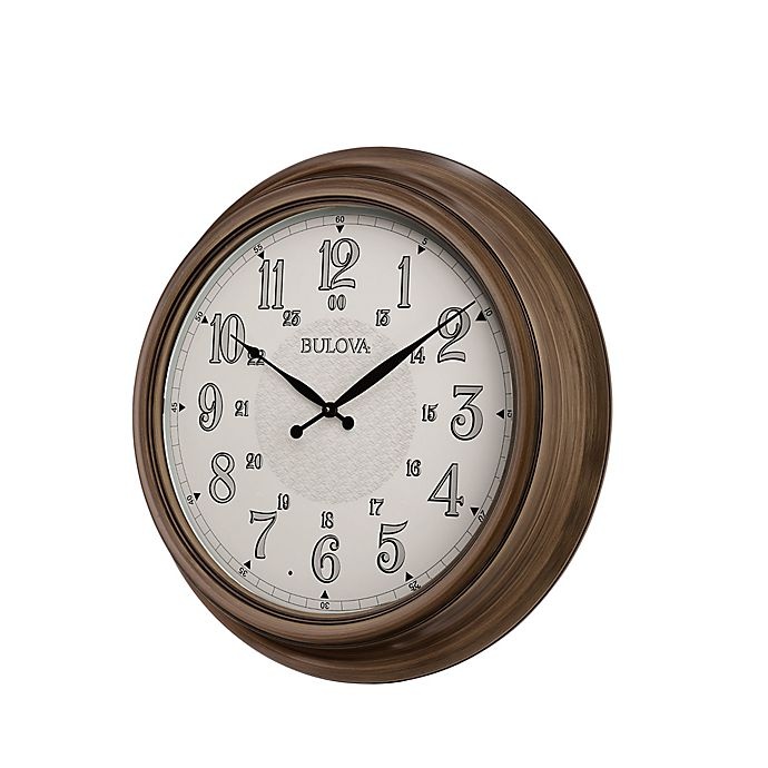 slide 1 of 1, Bulova Key West Indoor/Outdoor Wall Clock, 1 ct