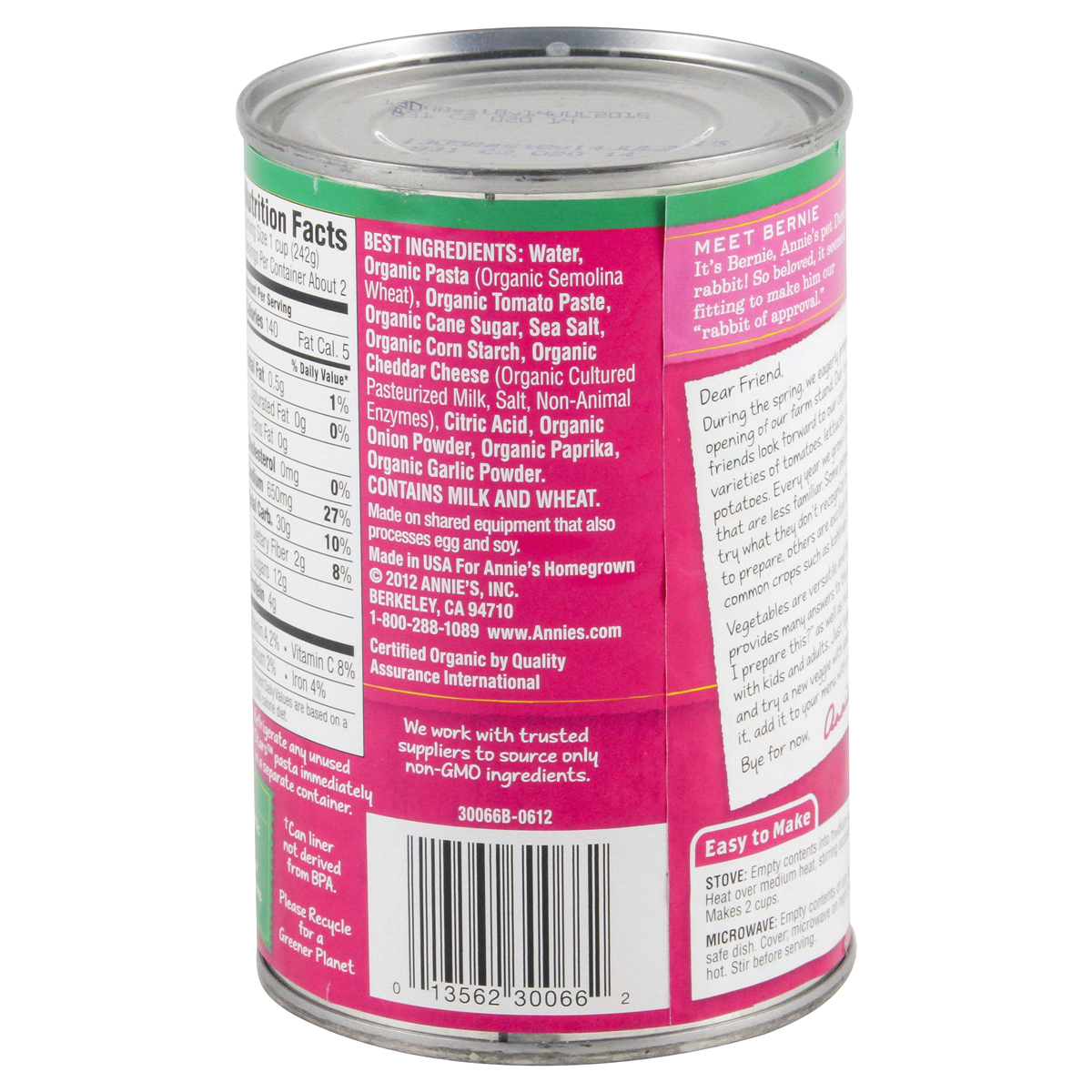 slide 2 of 5, Annie's Organic All Stars, Canned Pasta in Tomato & Cheese Sauce, 15 oz., 15 oz