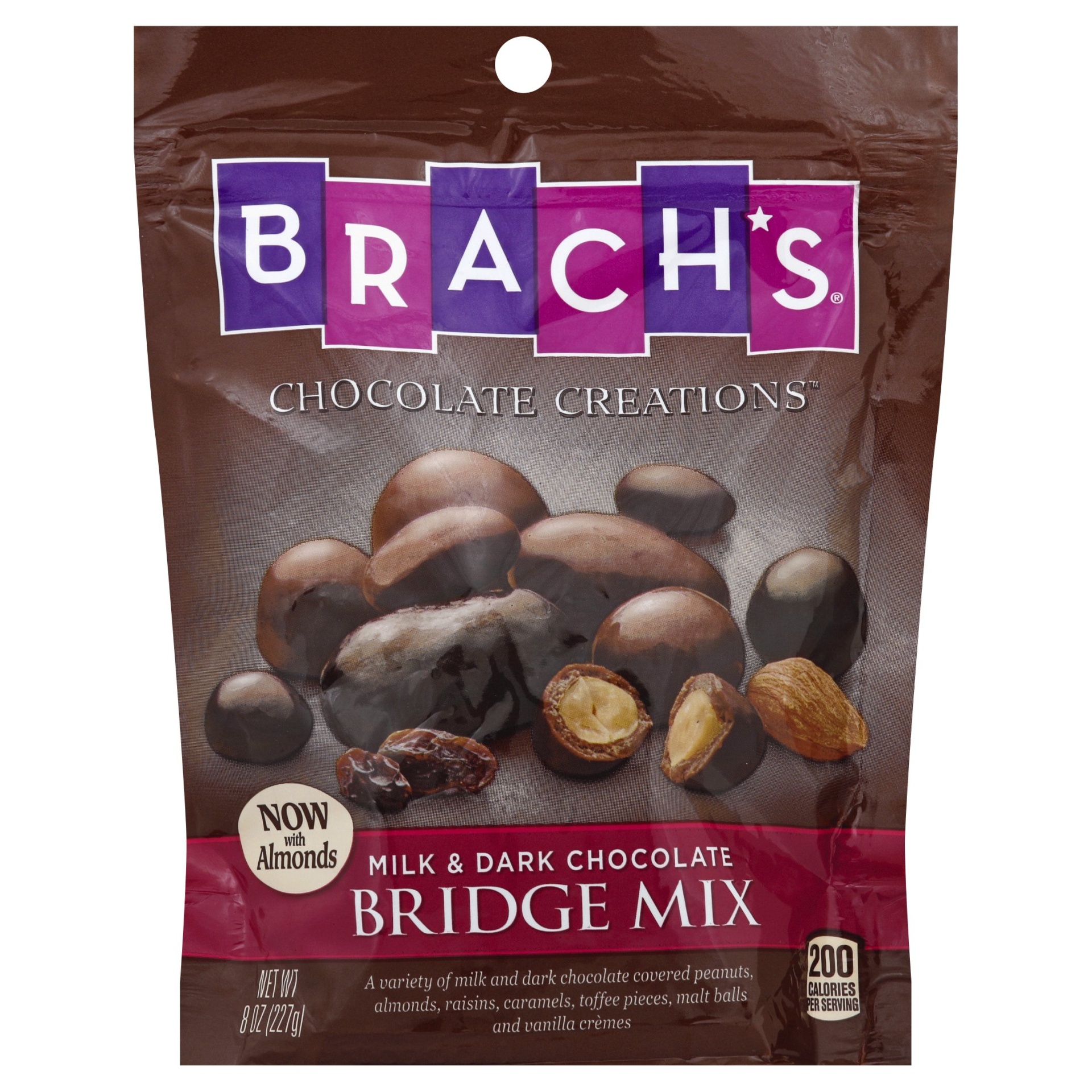 slide 1 of 6, Brach's Chocolate Creations Milk & Dark Chocolate Bridge Mix, 8.7 oz