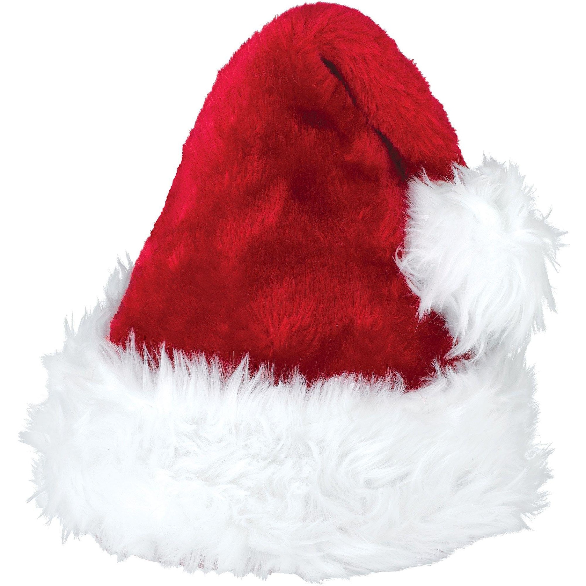 slide 1 of 1, Party City Deluxe Santa Hat, 1 ct