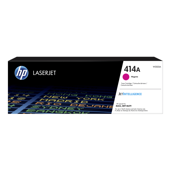 slide 1 of 2, HP 414A Magenta Toner Cartridge (W2023A), 1 ct