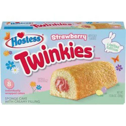 HOSTESS Strawberry Artificially Flavored Twinkies, Limited Edition, 8 Count, 10.86 oz