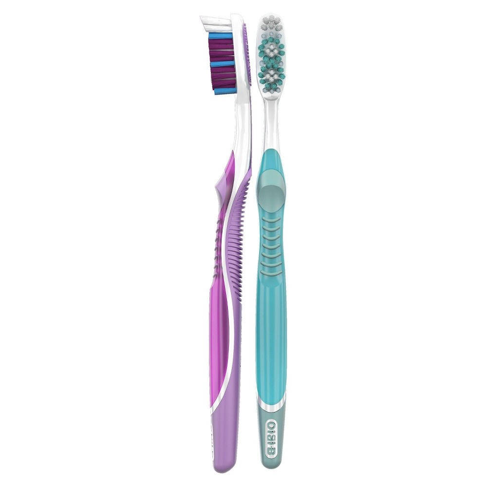 slide 6 of 6, Oral-B Vivid Whitening Manual Toothbrush, Soft, 2 Count, 2 ct