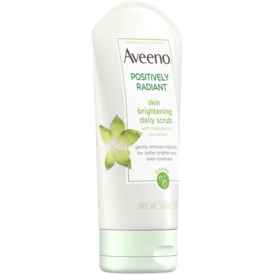 slide 2 of 6, Aveeno Positively Radiant Brightening & Exfoliating Face Scrub - 5 oz, 5 oz