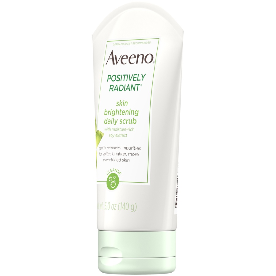 slide 3 of 6, Aveeno Positively Radiant Brightening & Exfoliating Face Scrub - 5 oz, 5 oz