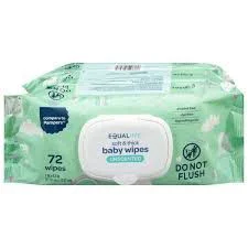 Equaline Unscented Baby Wipes Soft 3X72