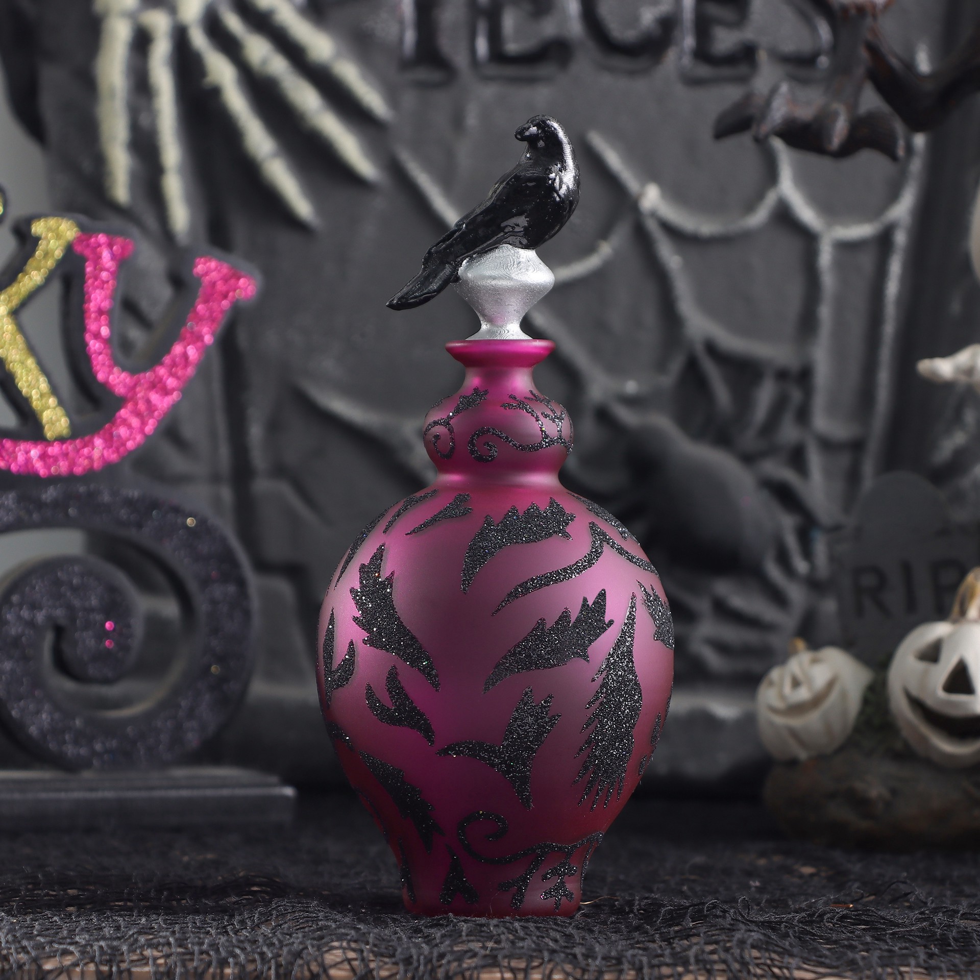 slide 4 of 6, 6.25" Decorative Glass Bottle By Ashland, 6.25 in