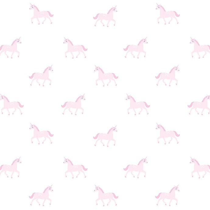 slide 2 of 3, Hello Spud Unicorn Organic Cotton Mini Fitted Crib Sheet - Pink, 1 ct