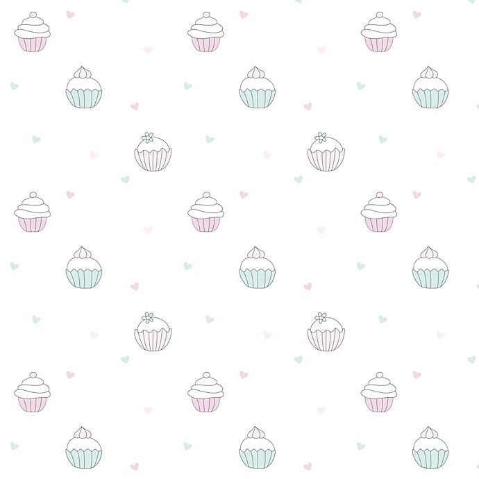 slide 3 of 3, hello spud Cupcakes Organic Cotton Jersey Fitted Crib Sheet - Grey, 1 ct