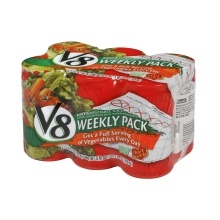 slide 1 of 1, V8 100% Vegetable Juice, 48 ct