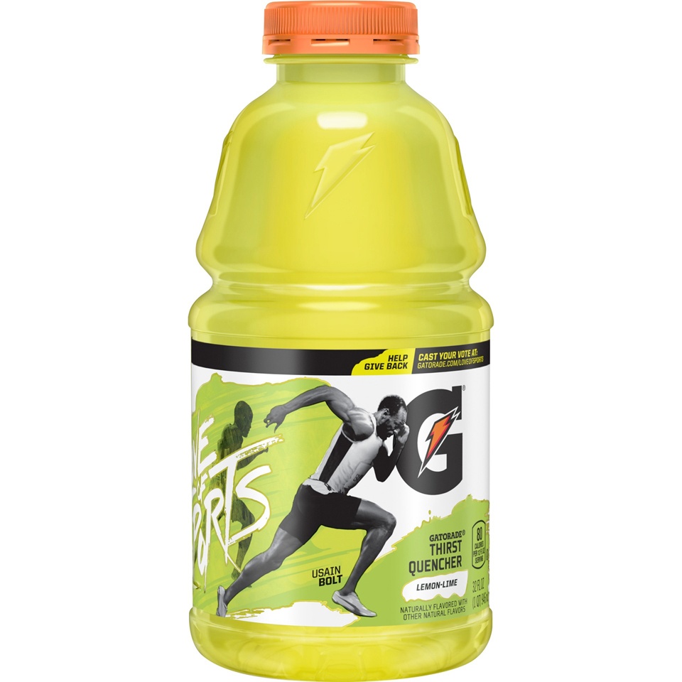slide 2 of 5, Gatorade Lemon Lime Sports Drink - 32 fl oz Bottle, 32 fl oz