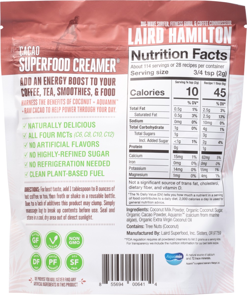 slide 5 of 9, Laird Superfood Cacao Creamer, 8 oz