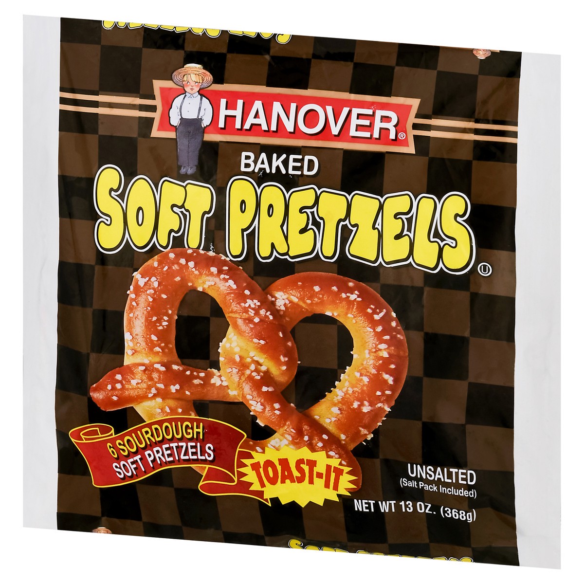 slide 3 of 9, Hanover Baked Unsalted Soft Pretzels 6 ea, 6 ct