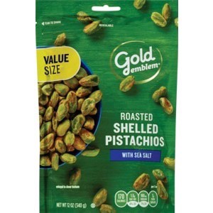 slide 1 of 1, CVS Gold Emblem Gold Emblem Roasted Shelled Pistachios With Sea Salt, 12 Oz, 12 oz