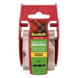 Scotch 1 -Pack 1.88-in x 22.2-yd Heavy Duty Moving tape Dispenser Included