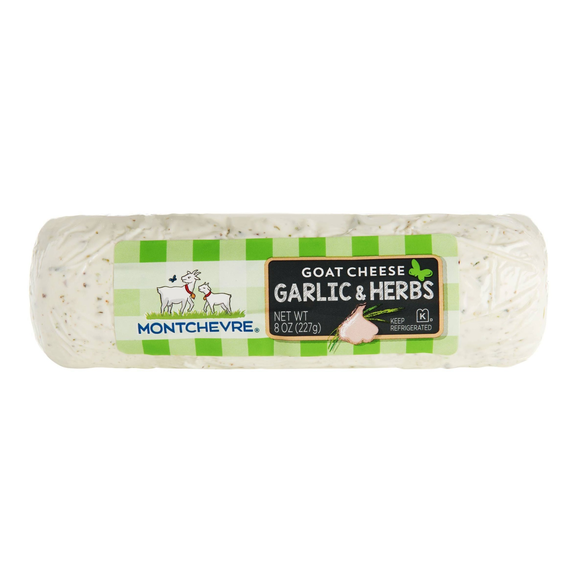 slide 1 of 3, Montchevre Goat Cheese Garlic & Herbs Log, 8 oz