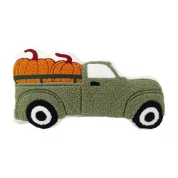 Holiday Living Fall Harvest Truck Pumpkins Decorative Pillow