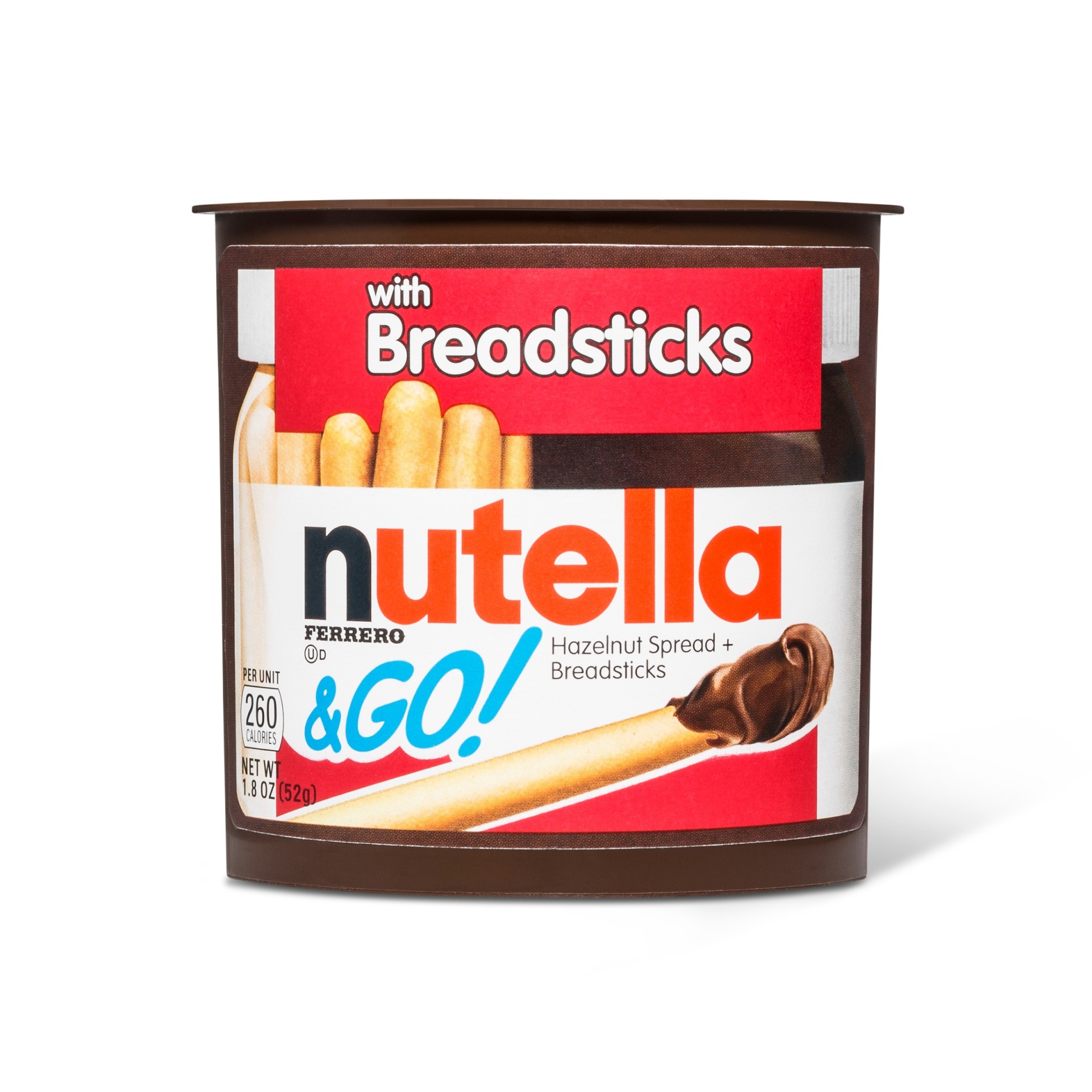 slide 1 of 1, Nutella & GO! Hazelnut Spread & Breadsticks, 1.8 oz