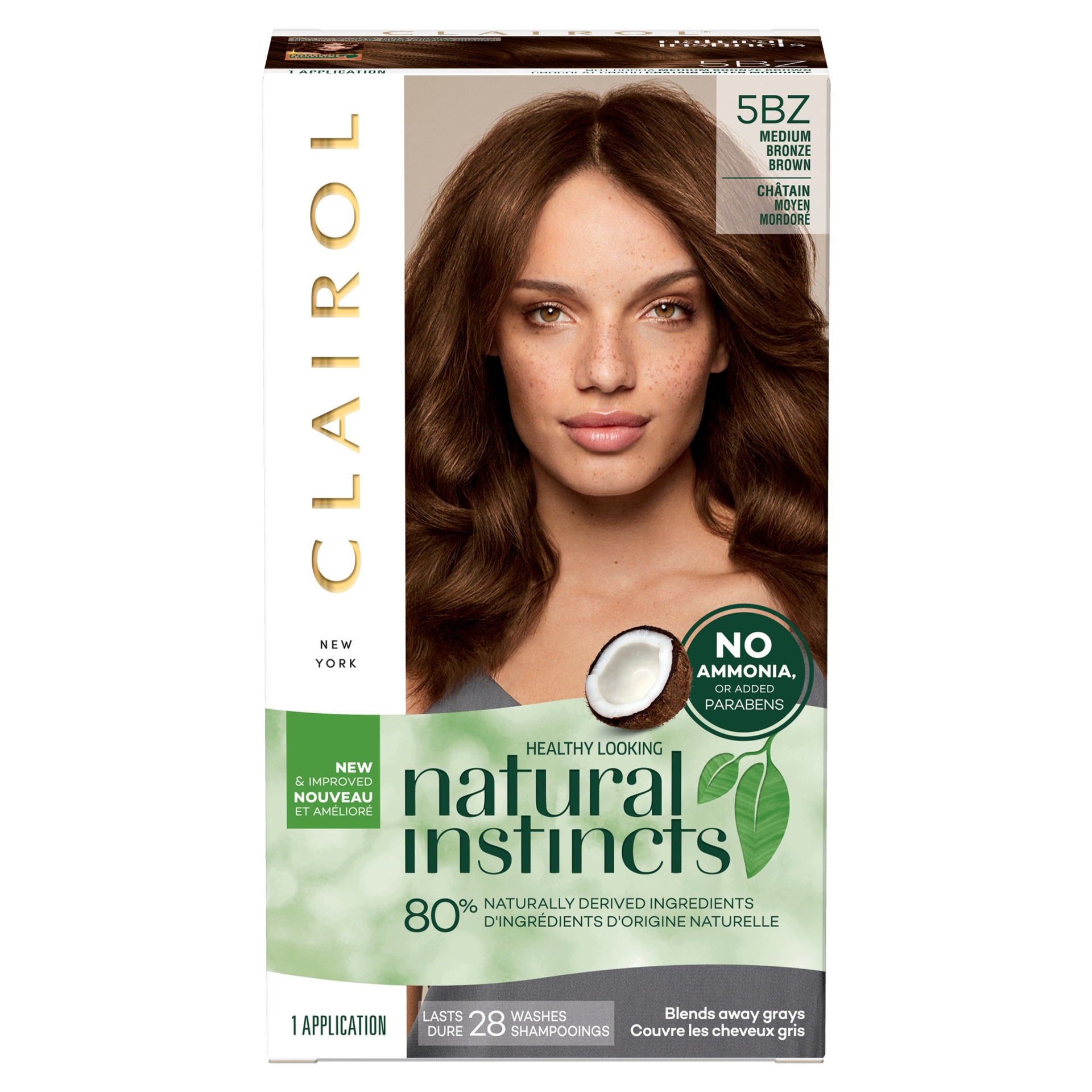 slide 1 of 8, Clairol Natural Instincts Hair Color - Medium Bronze Brown 5BZ, 1 ct