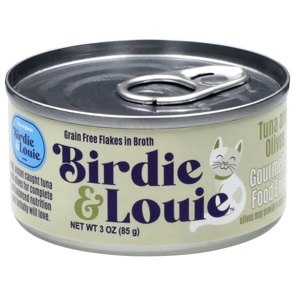 slide 1 of 10, Birdie & Louie Gourmet Tuna and Olives Cat Food Entree 3 oz, 3 oz