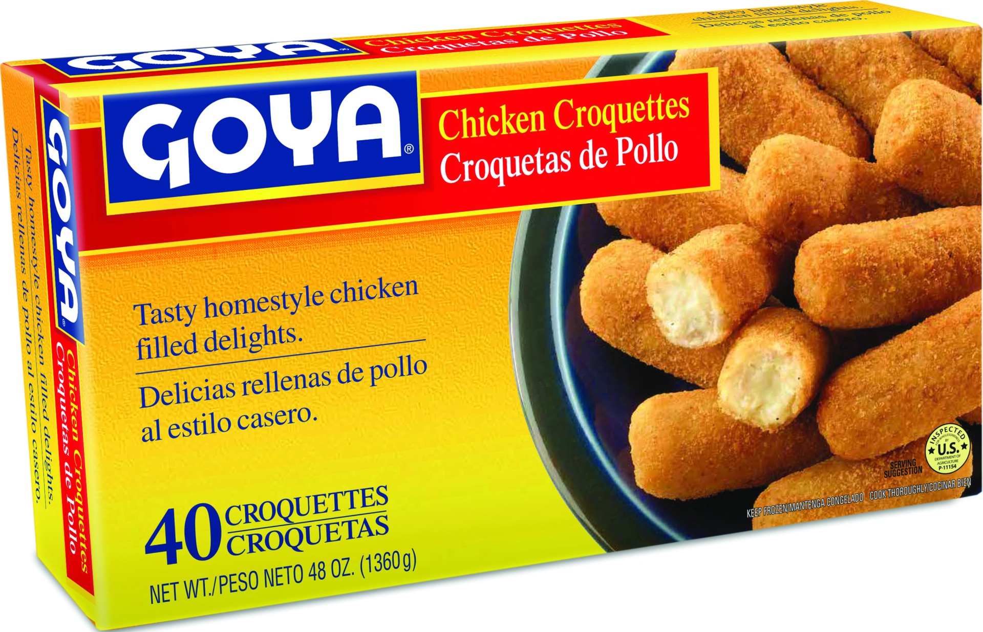 slide 1 of 1, Goya Chicken Croque, 40 ct; 48 oz