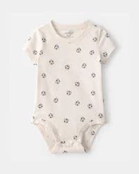 Carter's Baby Soccer Graphic Bodysuit - Ivory 3M